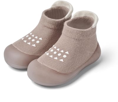 Kraftverdia Baby Schoentjes - Unisex - Anti-slip, Zachte Zool - Comfortabel en Ademend - Maat 22/23 - 13cm - Grijs