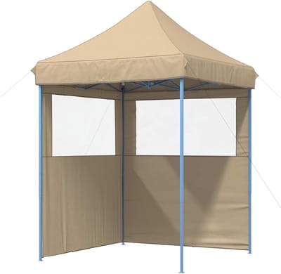 Opvouwbare Partytent - Pop-up Tent - Buitenfeesten - Eenvoudige Montage - 200 x 200 cm - Beige