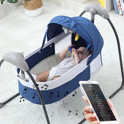 Baby Swing - Elektrische Babyschommel - Automatische Wipstoel voor je Baby - Schommelstoel