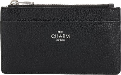 Charm London Washington Portemonnee - Sleuteletui - Muntgeld - Pasjes - Leren Dames Tas - Zwart