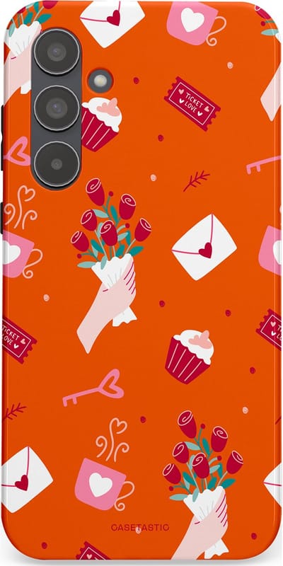 Casetastic Hoesje Geschikt voor Samsung A55 - Stijlvolle Beschermende Duo-layer Case - Valentijnsdag Feest