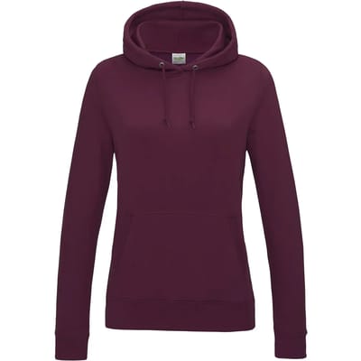 Just Hoods Women´s College Hoodie JH001F - Burgundy - L