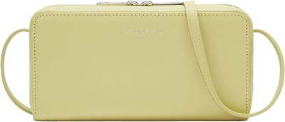LIEBESKIND BERLIN Schoudertas Lou Calf Optic Crossbody Light Mimosa Lichtgroen