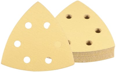 Dailygoods - Schuurpapier - 16 stuks - Voor details - 9 x 9 cm - Korrelgrootte 150 - Geschikt voor houten meubels - Gesorteerd