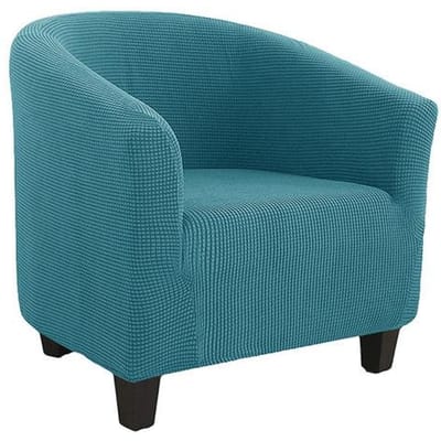 Housse de Chaise de Salle à Manger Club Jacquard Housse Élastique pour Fauteuil Tube Housses de Canapé Uni Protecteur de Canapé Anti-Saleté Pour Salon 1 Piece