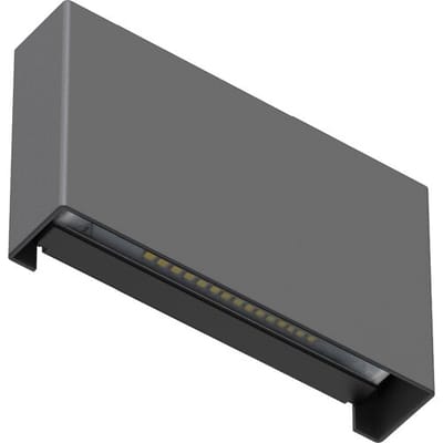KS Verlichting Elroy Up en Down Muurlamp Zwart Medium