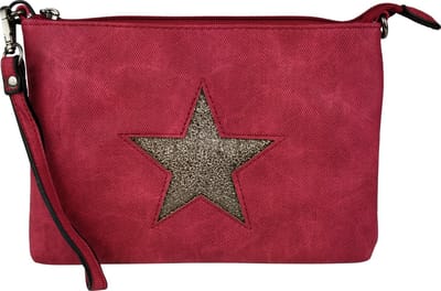 Crossbody clutch ster Mandoline rood