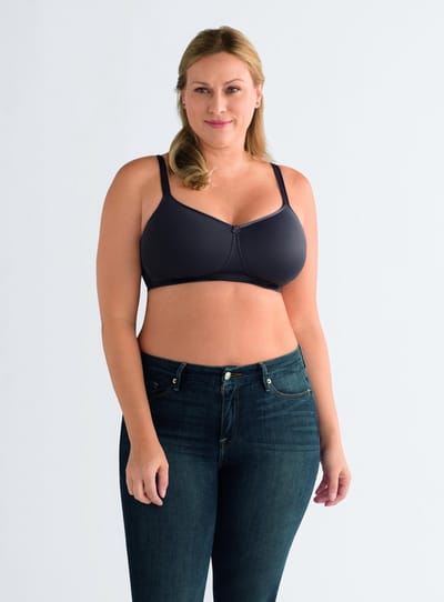 Amoena Mara Voorgevormde Prothese Bh Mara SB dark grey melange - maat EU 85AA / FR 100AA
