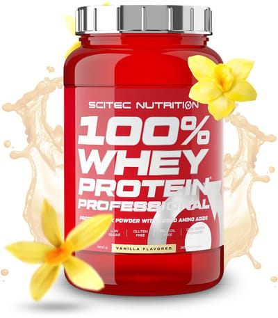 Scitec Nutrition® - 100% Whey Protein Professional (920 gram - Vanilla) - Vanille - 30 eiwitshakes - Premium proteine poeder - eiwitpoeder met aminozuren