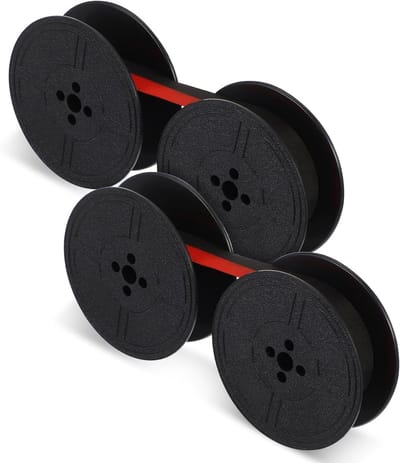 2 Pairs Universele Typewriter Ribbons - Dubbele Spoel Vintage Inktlinten voor Meest Typewriters, Vervangingslinten en Kantoorbenodigdheden