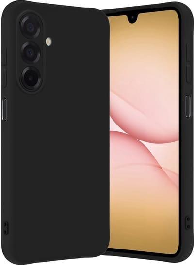 Hoes - Geschikt voor Samsung Galaxy A17 - Sterk & Shockproof - Hoesje Cover - Siliconen Case - Zwart