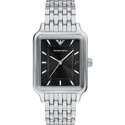 Emporio Armani AR11755 Mannen Horloge 36 mm - Zilverkleurig