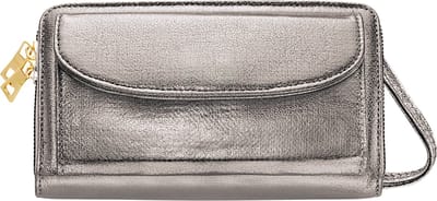 Klein handtasje / portemonnee, grijs metallic - Yehwang