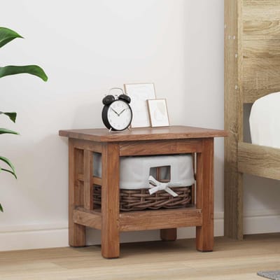 vidaXL Bijzettafel Bruin 38 x 28 x 35 cm Massief mahoniehout