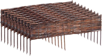 Borderrand - set van 10 - 20x100 cm - bruin