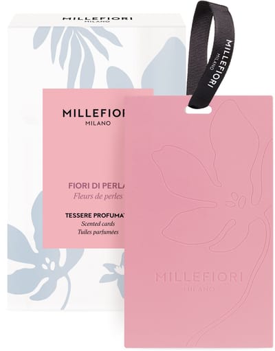 Millefiori Laundry - Geurkaarten - Fiori di Perla - 3 stuks - Kast Parfum - Voor In De Kledingkast
