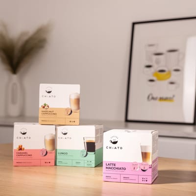 Koffiecapsules compatibel met NESCAFÉ® Dolce Gusto® Caprisette Latte Macchiato, 8+8 st.