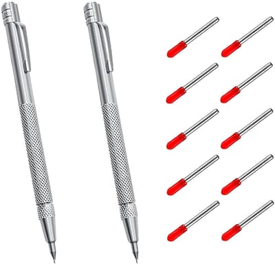 Cosensi - Tungsten Carbide Pen - Precisie Markeren - Rood - Lange Levensduur - Ergonomisch Ontwerp - Voor Hout en Keramiek