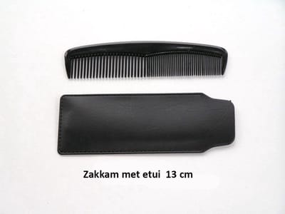 Rojafit - Zakkam met Etui -13 cm.- Zwart.