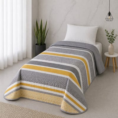 Luxe Bedsprei - Zomerdeken - Deken - Boutis - 180 x 240 cm - 1 persoon - Gematlasseerd - Velya