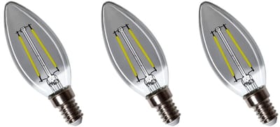 Spectrum LED Lamp E14 2.5W 230V - 150 Lumen - 4000K Neutraal wit - Natuurlijk licht - Energiezuinig - 3 stuks