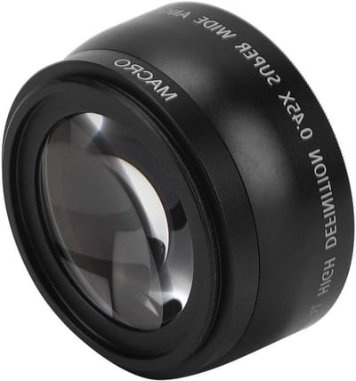 Geavanceerde 55MM 0.45X Groothoek Macro Lens voor Camera's - Perfect voor Natuurfotografie en Landschappen