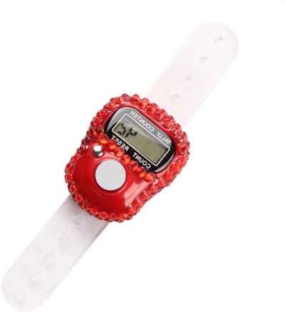 Vingerteller Clicker - Digitale Teller Ring - Activiteiten Bijhouden - LCD Digitaal Display - 4 x 4 x 14 cm