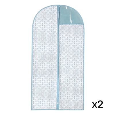 CALICOSY - Pak van 2 hoezen voor meerdere kledingstukken 60x120cm