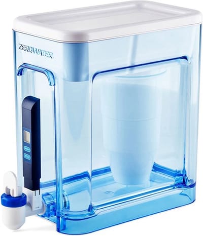 ZeroWater Waterfilter systeem 5.2 Liter - Inclusief 1 Filter en TDS meter - 5-traps Waterfilter systeem- Filtert PFOA, PFOS, lood, chroom, kwik en chloor - Ready Read