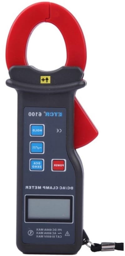 Stroomtang Meter - Ampèremeter - Stroom Meten - Contactloze Meting - 1000A Bereik - Zwart