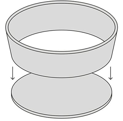 Diepe Bakvorm Ø 23 cm met Antiaanbaklaag - Perfect voor Taart en Quiche
