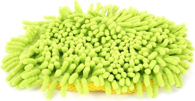 Autowasborstel - Reinigingsmop - Auto Reinigen - Krachtig absorberend - 24x22x3 cm - Groen