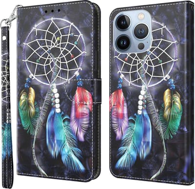 Cityhoesje-iPhone 14 Pro – Bookcase – 3D Print – Dromenvanger