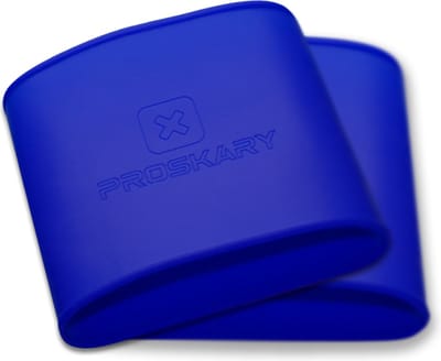 Scheenbeschermer Bandjes Voetbal - +14 jaar - Blauw - Proskary Sokstoppers - Voetbalsokophouders