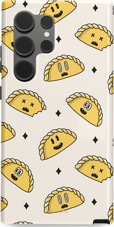 Casetastic Hoesje Geschikt voor Samsung S24 Ultra - Stijlvolle Beschermende Duo-layer Case - Pastei gerei