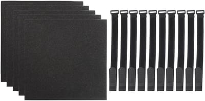 Ladder Pads - Stapelbed Hoezen - Veilig Klimmen - Verstelbare Bandjes - 5 Stuks - Zwart