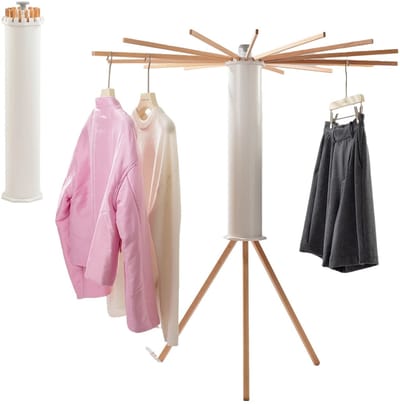 HOB Inklapbaar SMART Design Droogrek - Wasrek - Droogmolen - Inklapbaar - Multifunctioneel - Premium Design - Draagbaar - Binnen en Buiten - Droogmolen
