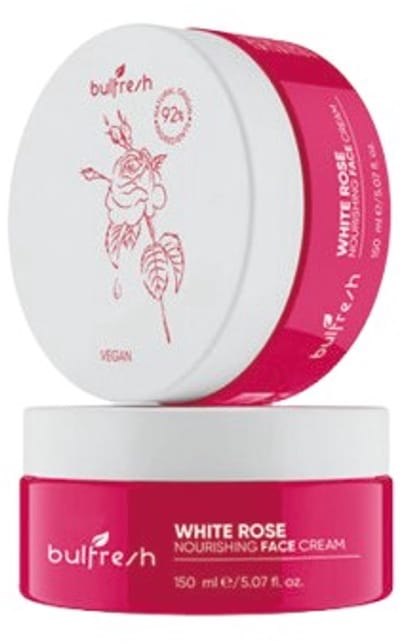 Bulfresh - Gezichts creme witte roos 150 ml Rose Natural of Bulgaria