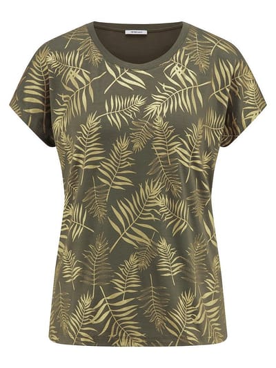Shirt ronde hals Van Peter Hahn groen