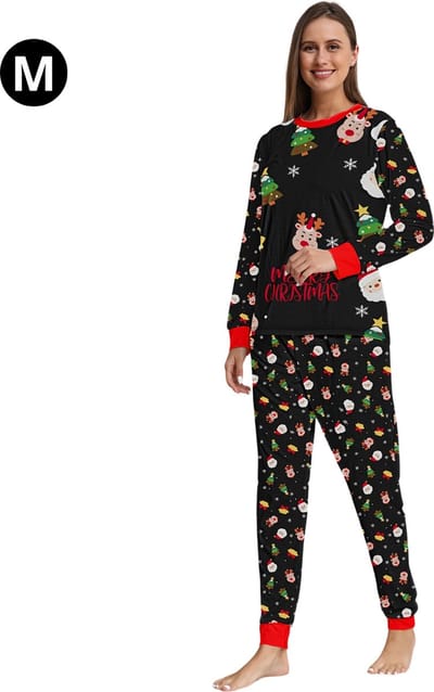Livano Kerstpyjama Dames Set - Christmas - Kerst Pyjama - Vrouwen - Volwassenen - Broek & Shirt - Maat M