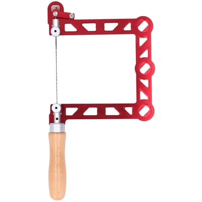 Mini Houtbewerkings Handzaag U-vormig Houten Handvat Decoupeerzaag voor Juwelier Metaalbewerking 5 inch 5 Inch