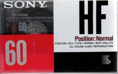 Sony HF60 Cassettebandje Type I 2x 30min