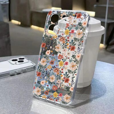 Trendy Bloemblaadjes Transparante Hoes voor Samsung Galaxy A57 5G S26 Edge S25 FE S26 Ultra Plus A56 A55 A36 A26 A16 A07 TPU Cover Samsung A55 5G