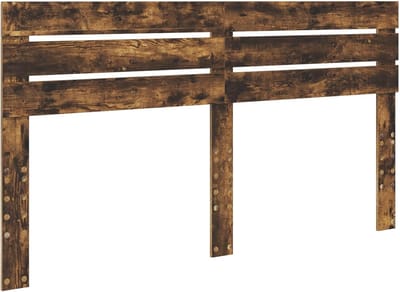 Hoofdbord Hout - Bedombouw Paneel - Slaapkamer Decoratie - Afgewerkte Achterkant - 180 cm - Gerookt Eiken