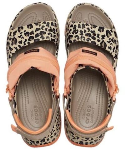 Crocs Hiker Xscape Animal Sandalen Khaki/Leopard Maat 45/46 US M11