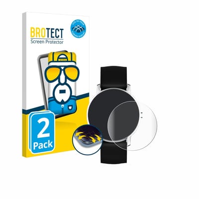 BROTECT - Screenprotector voor Nokia Activité Steel HR (36 mm) - Folie Beschermfolie transparant volledig dekking - 2 Stuks