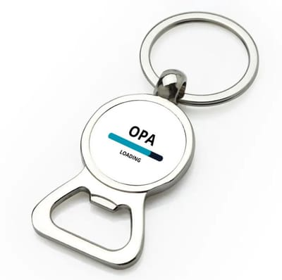 Akyol - opa loading flesopener - Opa - ochtendkoffie laden - verjaardagscadeau - verjaardag - cadeau - cadeautje voor opa - opa artikelen - kado - geschenk - gift - 9 bij 3 cm