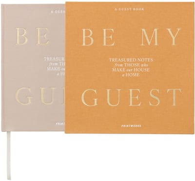 Printworks Gastenboek - Geel/Beige