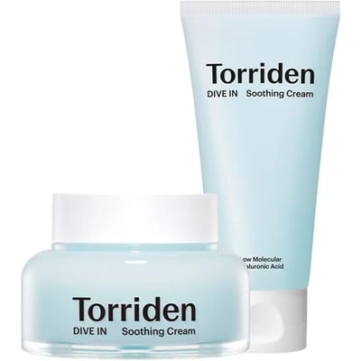 Torriden Dive-In Hyaluronzuur Verzachtende Crème Set 100ml x2 Diep Hydraterende Moisturizer white