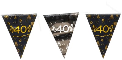 Folat - Vlaggenlijn shining glam 40 jaar - 4 m